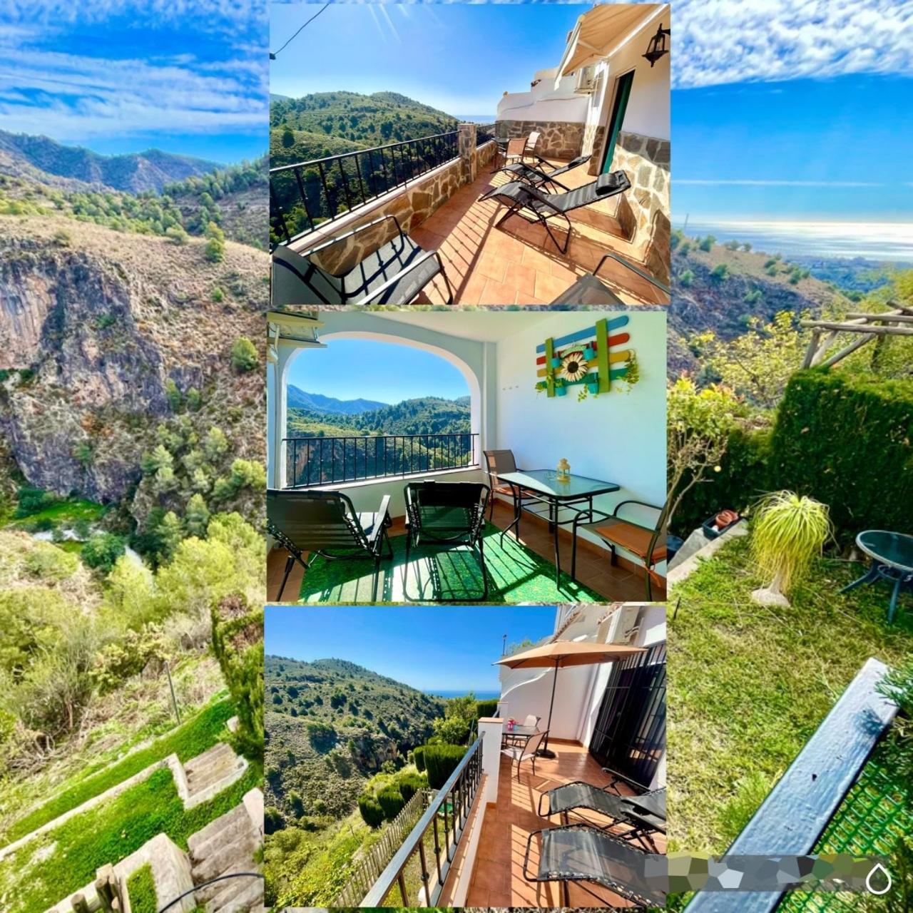 Apartamentos Axarquia , Frigiliana, Terraza Privada Con Vistas A La Montana Rio Y Al Mar 외부 사진